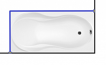 Карниз для ванны Aquanet  GRENADA  170x80